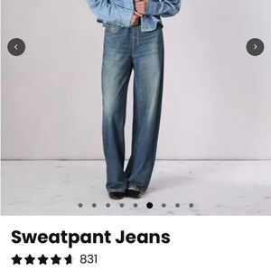 Stylish Blue Wide Leg Women's Jeans